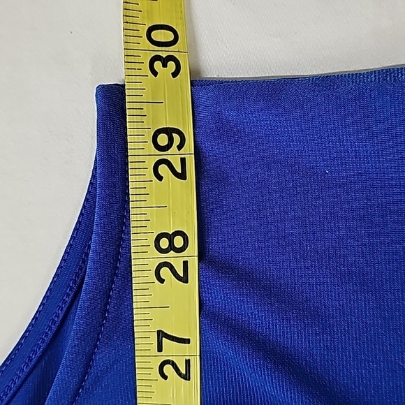 The Limited cobalt blue sleeveless top with tie at the back of the neck SZ 3XL - Picture 7 of 8